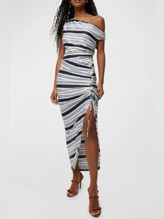 Veronica Beard Dresses & Skirts - Veronica Beard Kadie Striped Silk Dress Blue Size 6